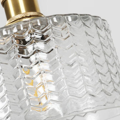 Vintage Glas-Hängelampe | Elegante Ottilia Lampe im Retro-Stil