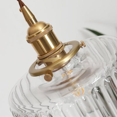 Vintage Glas-Hängelampe | Elegante Ottilia Lampe im Retro-Stil