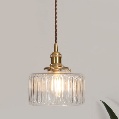 Vintage Glas-Hängelampe | Elegante Ottilia Lampe im Retro-Stil