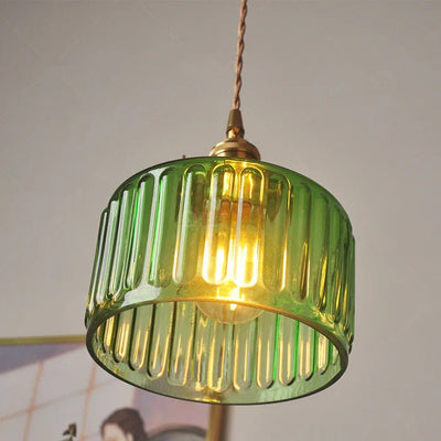 Vintage Glas-Hängelampe | Elegante Ottilia Lampe im Retro-Stil