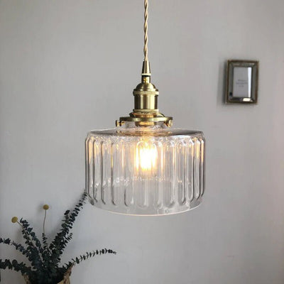 Vintage Glas-Hängelampe | Elegante Ottilia Lampe im Retro-Stil