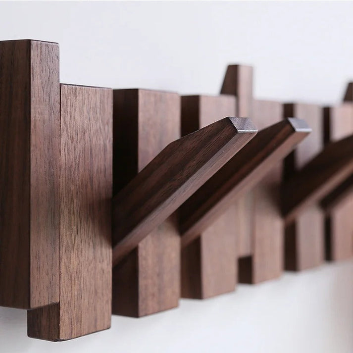 Piano Holz Garderoben Design | Eleganter Wandhaken