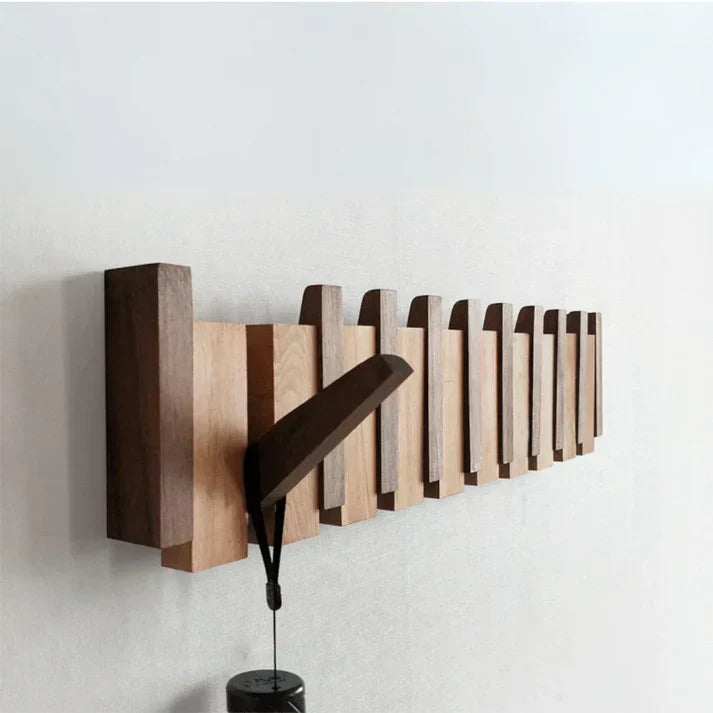 Piano Holz Garderoben Design | Eleganter Wandhaken