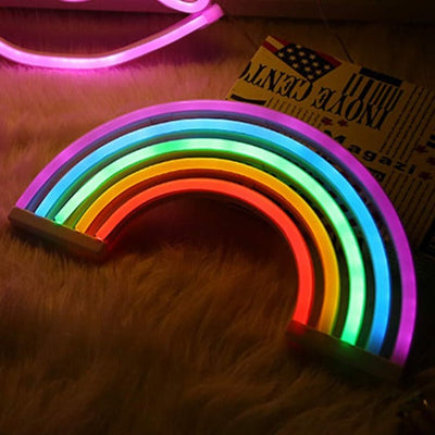 Regenbogen Lichtzauber | LED Neon Wandlampe