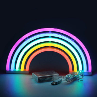 Regenbogen Lichtzauber | LED Neon Wandlampe