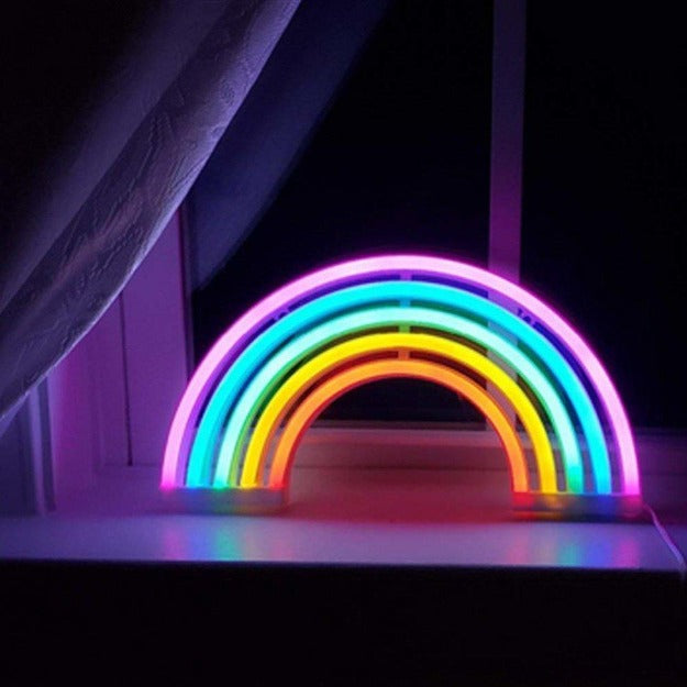 Regenbogen Lichtzauber | LED Neon Wandlampe