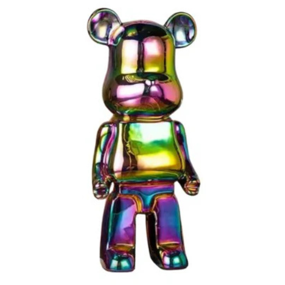 Bären-Skulptur in Regenbogenfarben