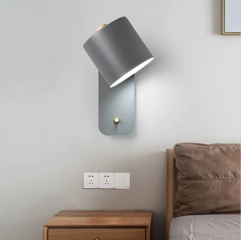 Nordic Macaron Rotier Wandleuchte | Skandinavische Design Wandlampe