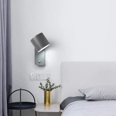 Nordic Macaron Rotier Wandleuchte | Skandinavische Design Wandlampe