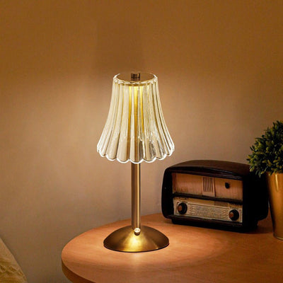 Kristall Gold Tischleuchte | Elegantes Wohnambiente