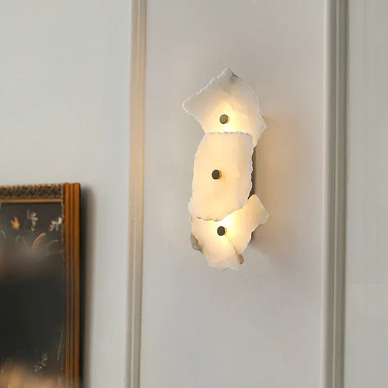 Alabaster Wandlampe | Luxuriöse Design-Wandleuchte