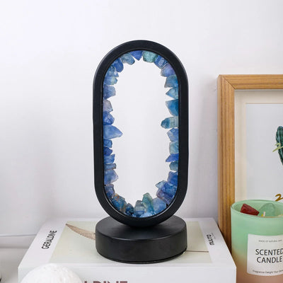 AuraStone Tischlampe | Naturstein & LED-Glow für Wohnräume