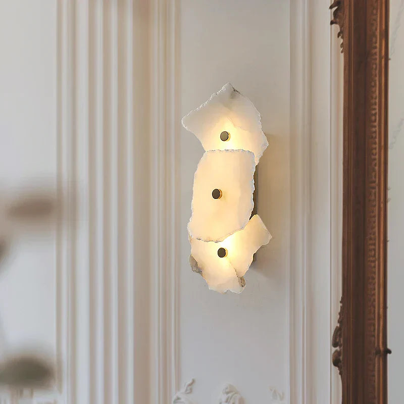 Alabaster Wandlampe | Luxuriöse Design-Wandleuchte