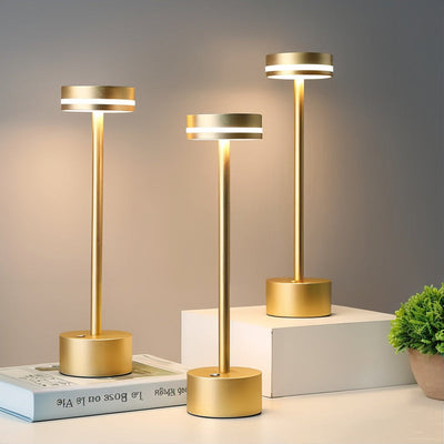 Luxuriöse wiederaufladbare Tischlampe | Moderne batteriebetriebene