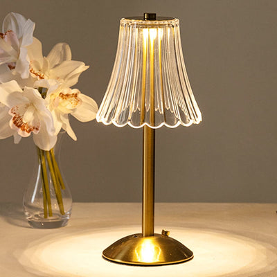 Kristall Gold Tischleuchte | Elegantes Wohnambiente