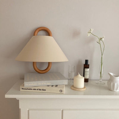Semi-Circle Wandlampe | Holz-Metall Designleuchte im Minimalstil