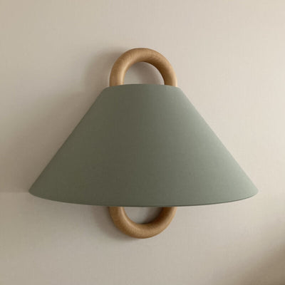 Semi-Circle Wandlampe | Holz-Metall Designleuchte im Minimalstil