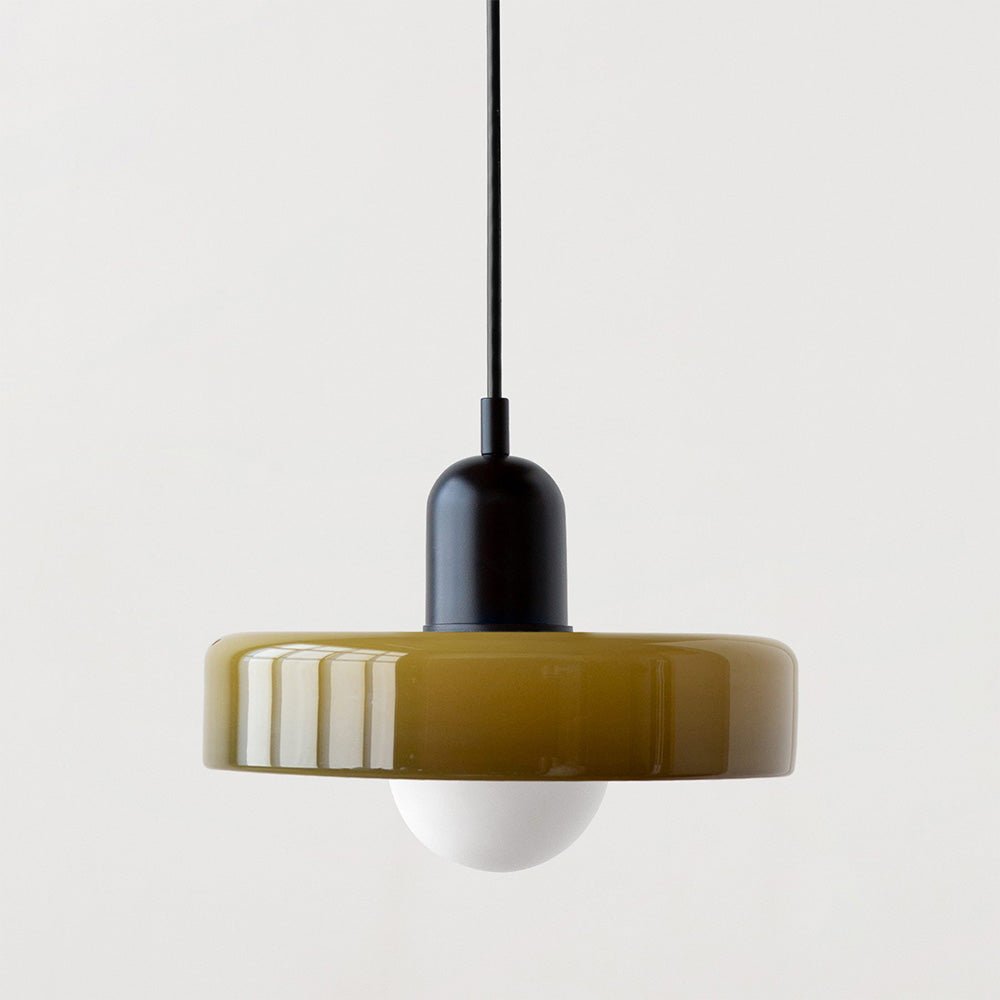 Bauhaus Stil Hängeleuchte | Moderne Kunstlampe aus Glas
