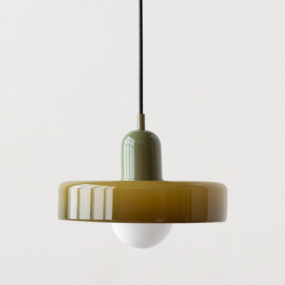 Bauhaus Stil Hängeleuchte | Moderne Kunstlampe aus Glas