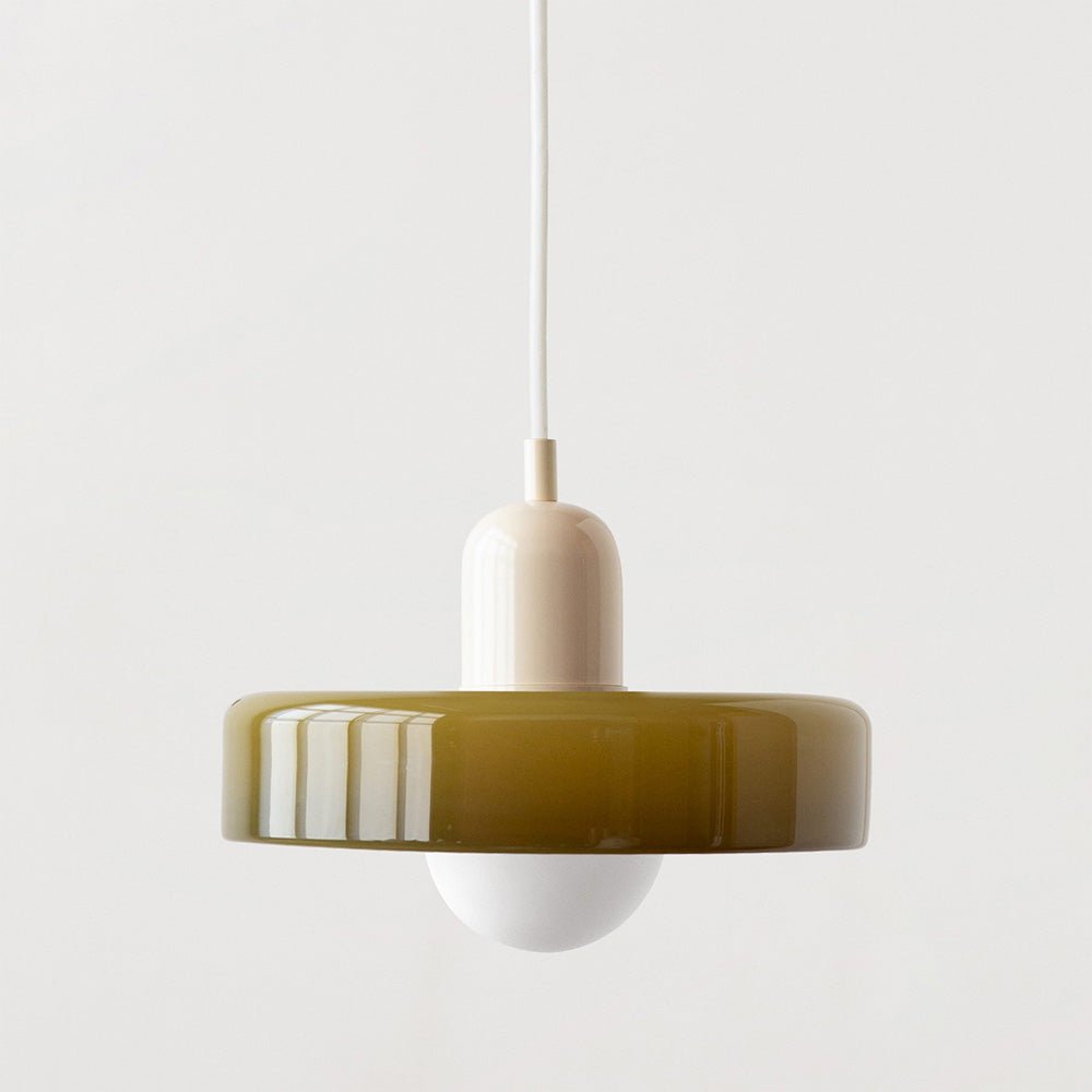 Bauhaus Stil Hängeleuchte | Moderne Kunstlampe aus Glas
