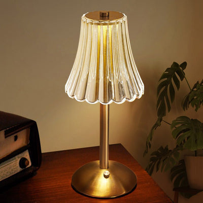 Kristall Gold Tischleuchte | Elegantes Wohnambiente