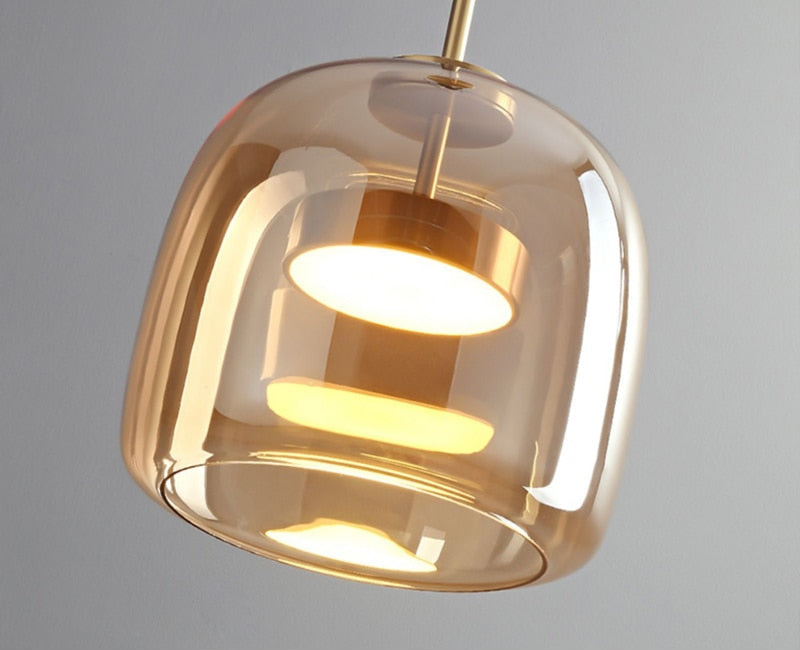 Param Luxus-Glaspendel | Elegante Hängeleuchte aus Glas & Metall