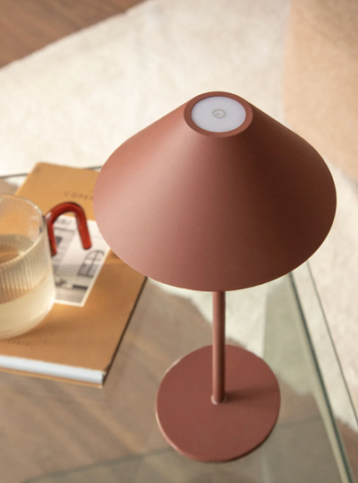 Minimalistische Tischlampe Kabellos | Wetterfeste Touch Designlampe