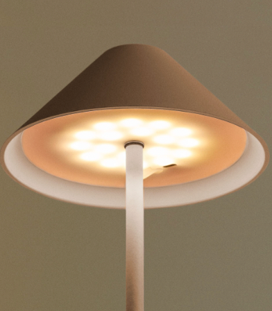Minimalistische Tischlampe Kabellos | Wetterfeste Touch Designlampe