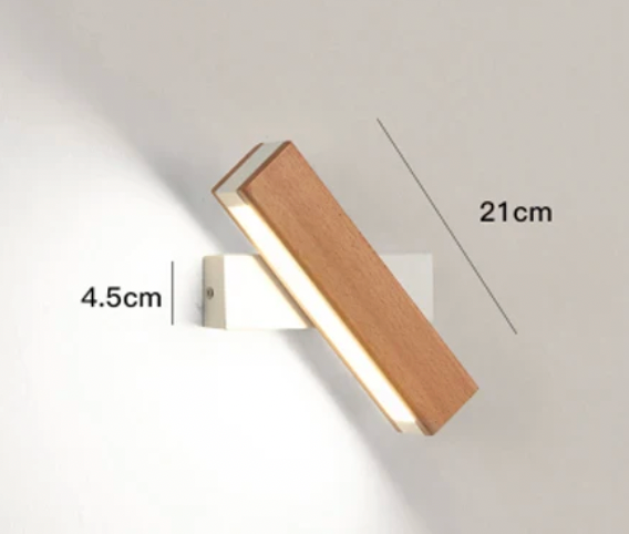 Japanische LED Wandleuchte | Minimalistische drehbare Wandlampe