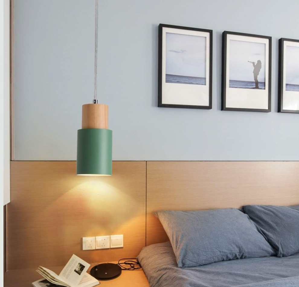 Nordische Macaron Pendelleuchte | Moderne Zylinder LED Lampe