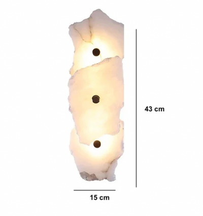 Alabaster Wandlampe | Luxuriöse Design-Wandleuchte