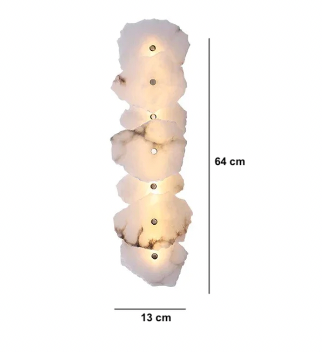 Alabaster Wandlampe | Luxuriöse Design-Wandleuchte
