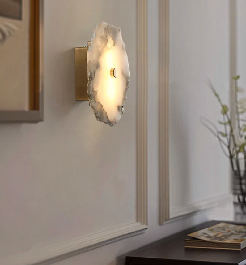 Alabaster Wandlampe | Luxuriöse Design-Wandleuchte