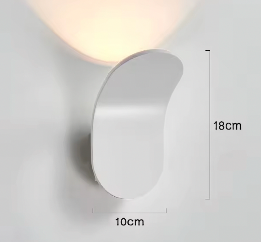Aluminium Wandleuchte modern | stilvolle Wandlampe
