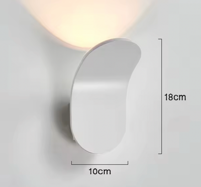 Aluminium Wandleuchte modern | stilvolle Wandlampe