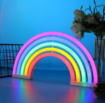Regenbogen Lichtzauber | LED Neon Wandlampe