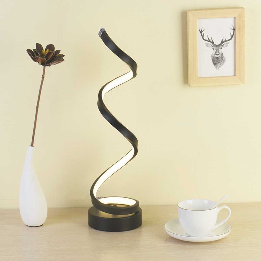 Spiral tischlampe | Moderne spiralen‑design