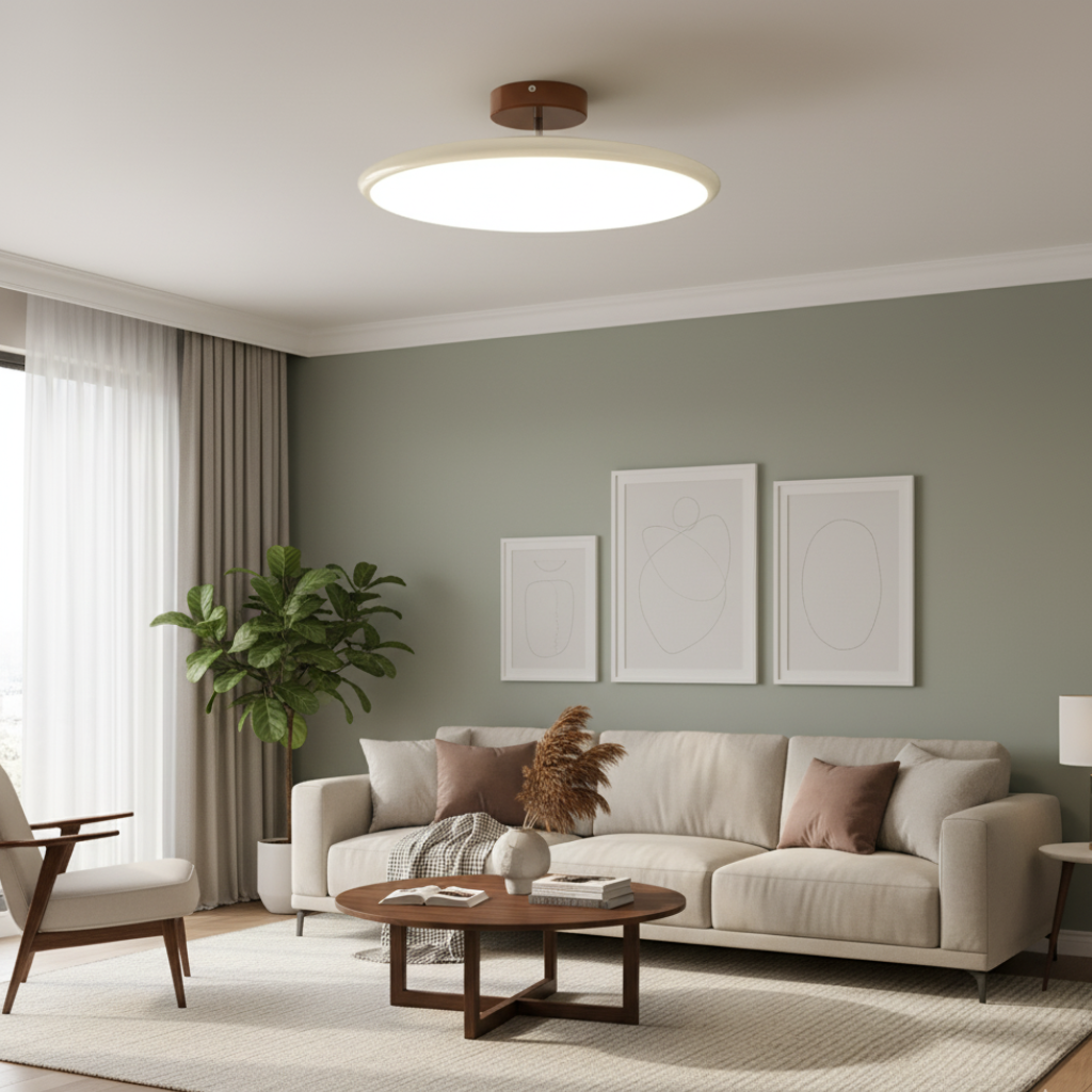 LED Deckenleuchte AuraLume | Slim-Design mit stufenloser Farbtemperatur