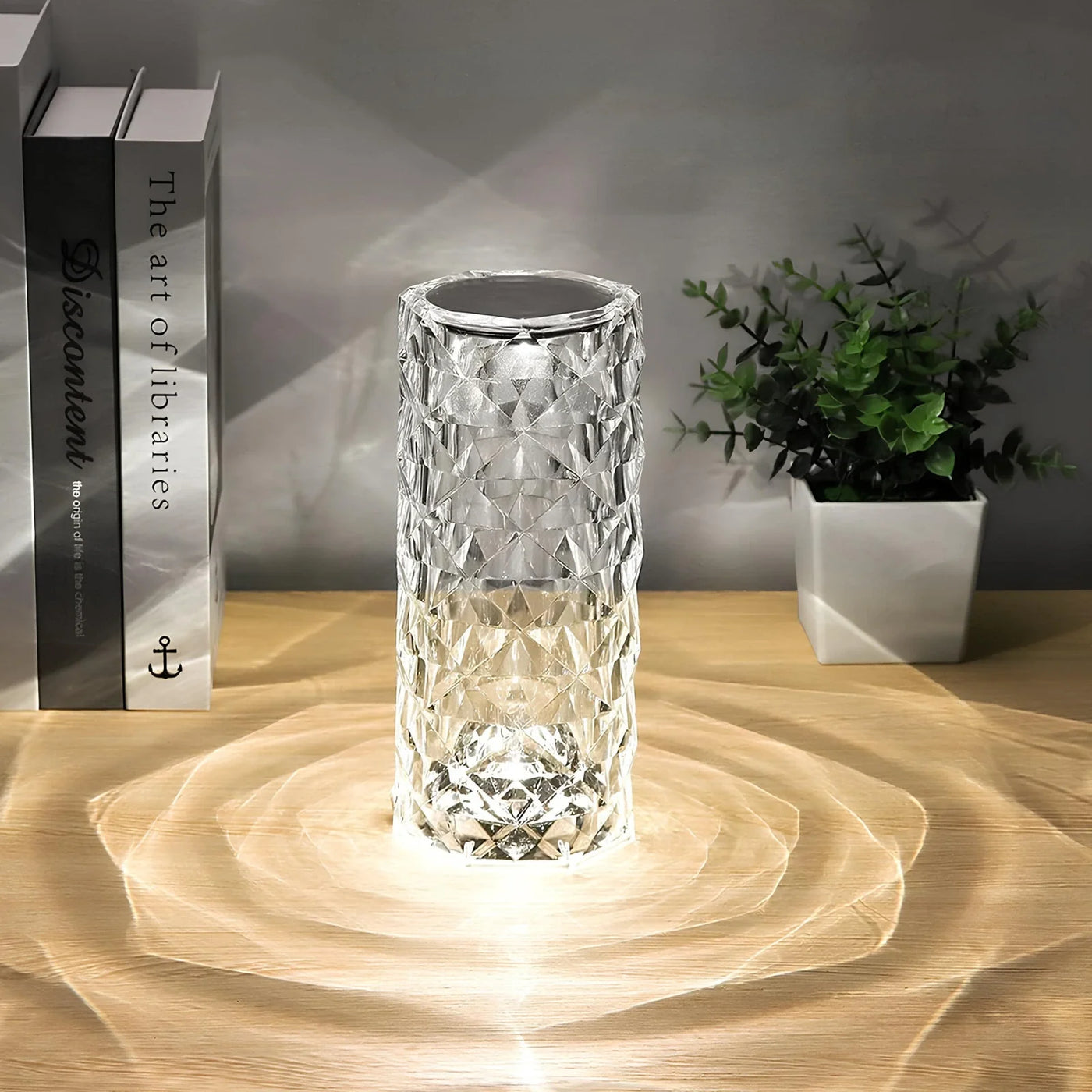 Touch & Glanz Kristalllampe | Elegante LED-Tischleuchte