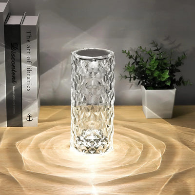 Touch & Glanz Kristalllampe | Elegante LED-Tischleuchte