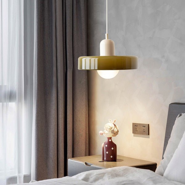 Bauhaus Stil Hängeleuchte | Moderne Kunstlampe aus Glas