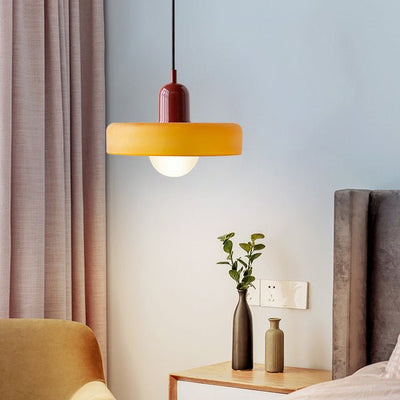 Bauhaus Stil Hängeleuchte | Moderne Kunstlampe aus Glas