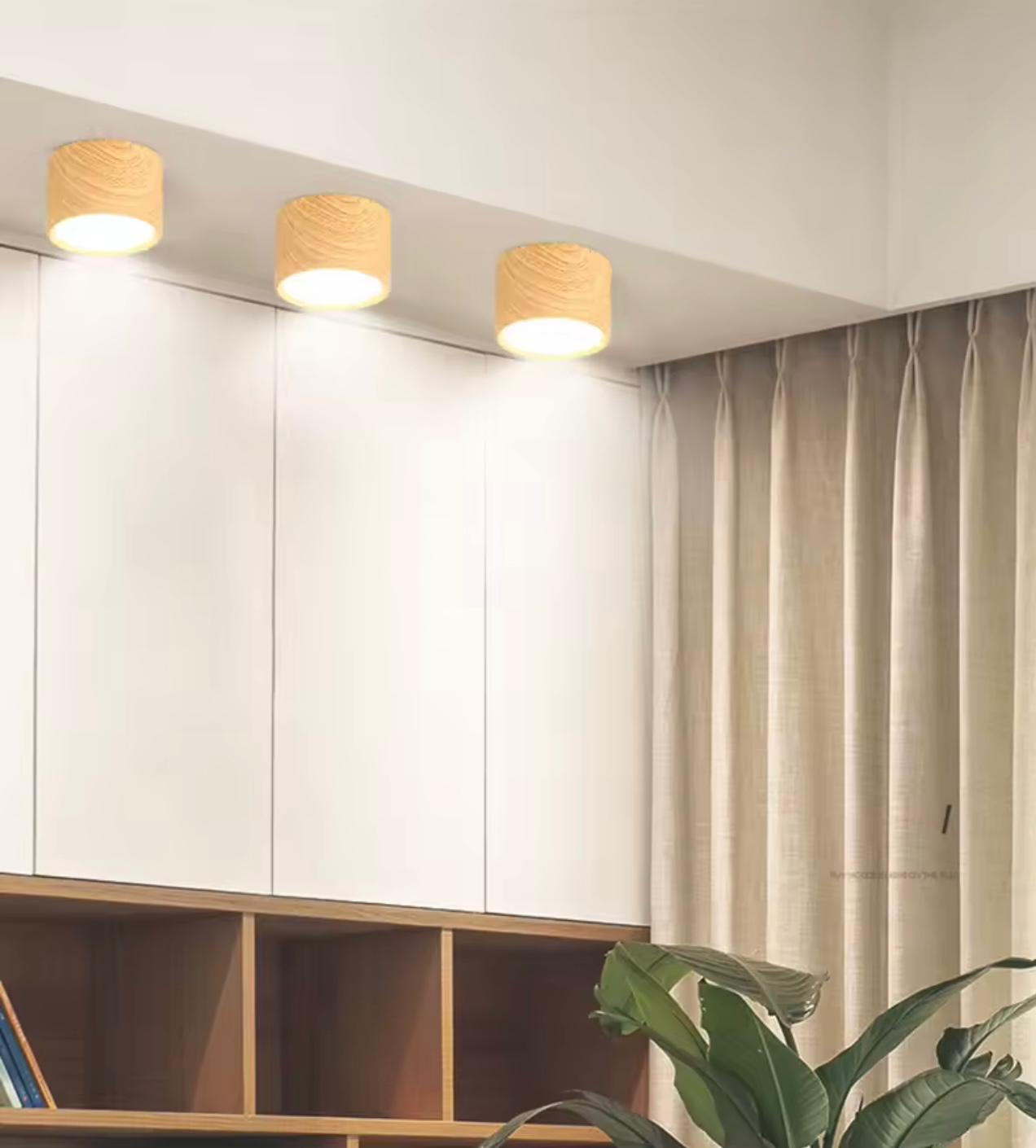 Runde LED Deckenlampe | Stilvolle nordische Spotlight-Leuchte