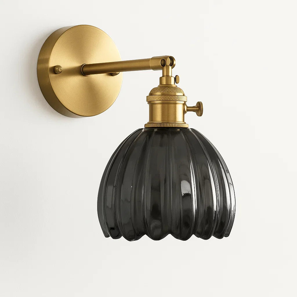 Vintage TulipGlow Wandleuchte | Blüten-Design
