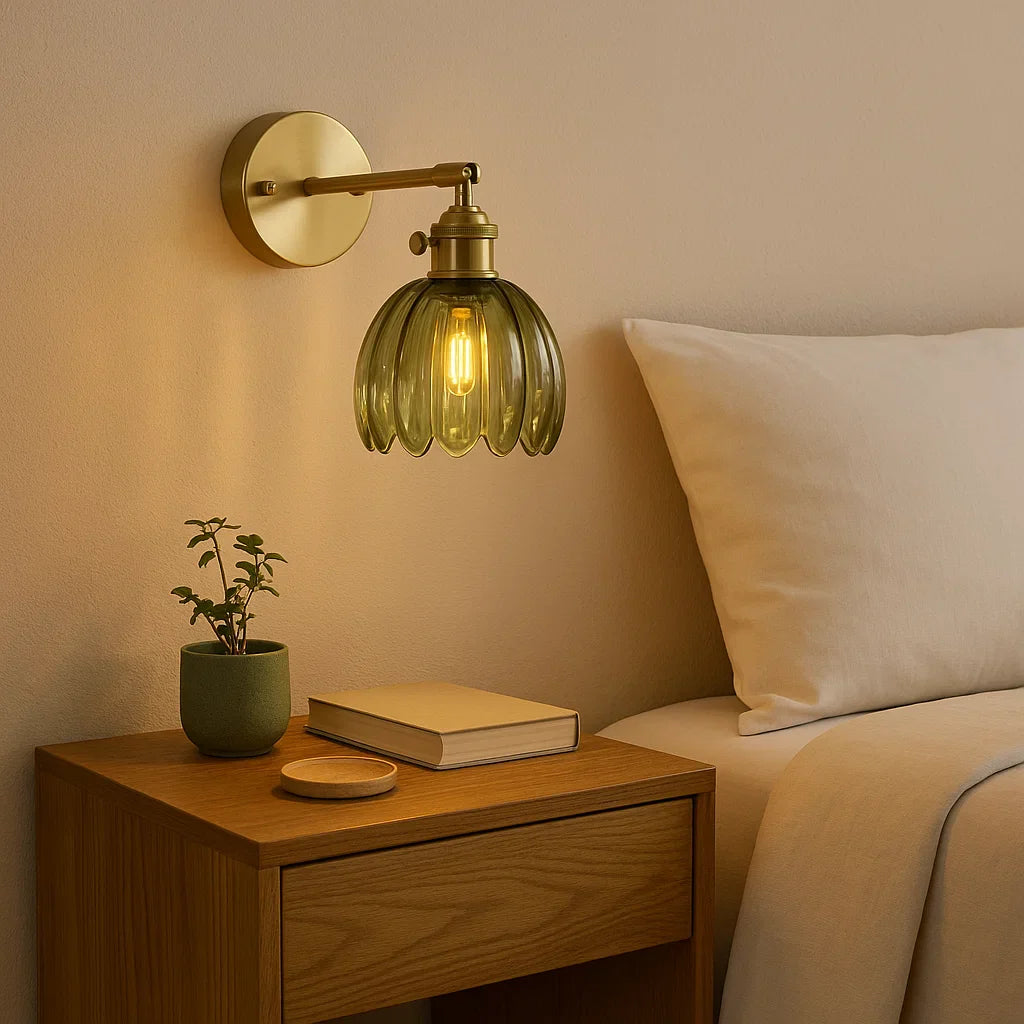 Vintage TulipGlow Wandleuchte | Blüten-Design
