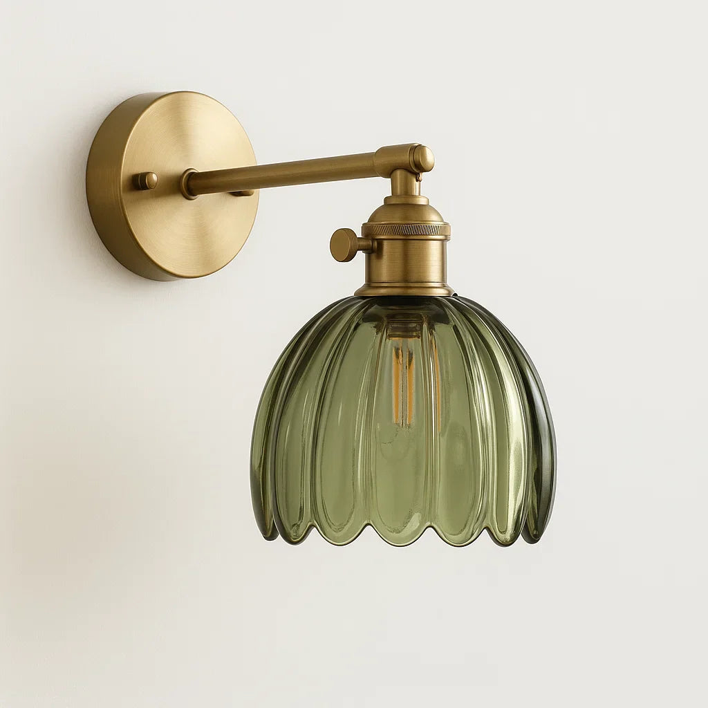 Vintage TulipGlow Wandleuchte | Blüten-Design
