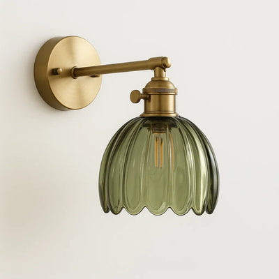 Vintage TulipGlow Wandleuchte | Blüten-Design