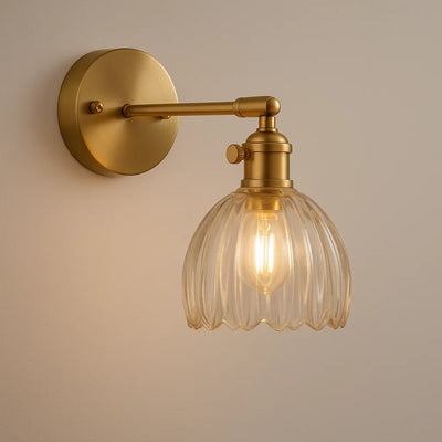 Vintage TulipGlow Wandleuchte | Blüten-Design