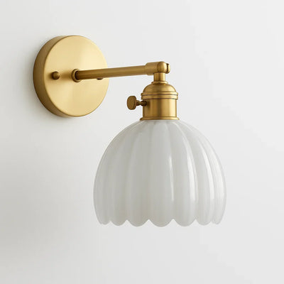 Vintage TulipGlow Wandleuchte | Blüten-Design