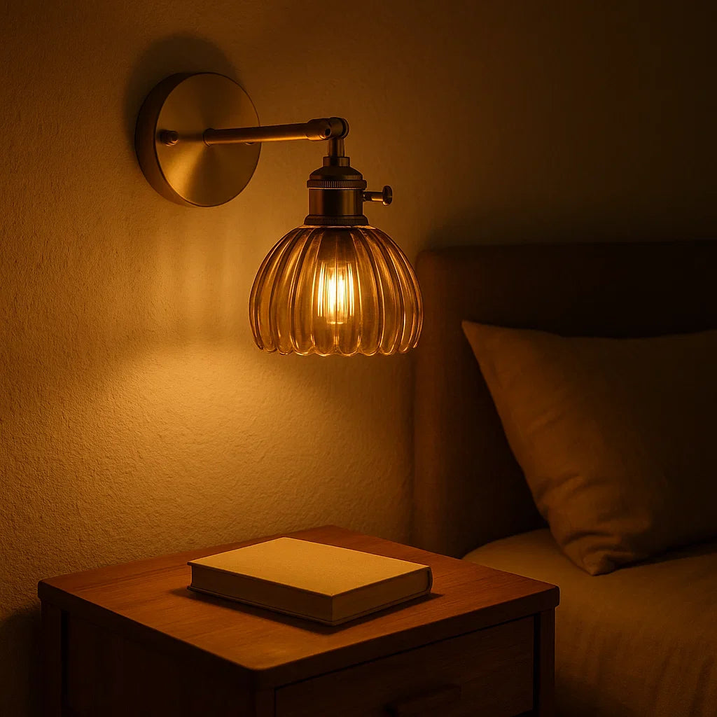 Vintage TulipGlow Wandleuchte | Blüten-Design